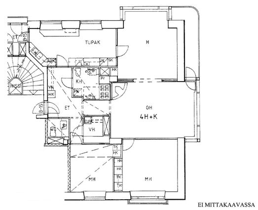Rental Helsinki Keskusta 4 rooms Julkisivu