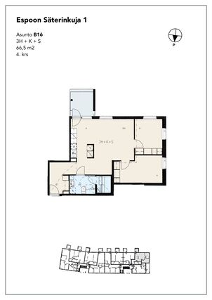 Asumisoikeusasunto Espoo Leppävaara 3 huonetta