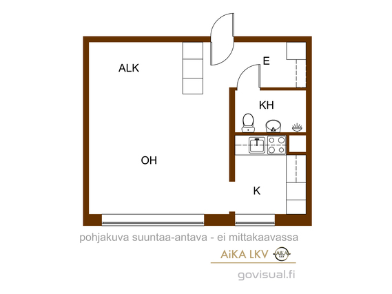 Vuokra-asunto Oulu Koskela Yksiö