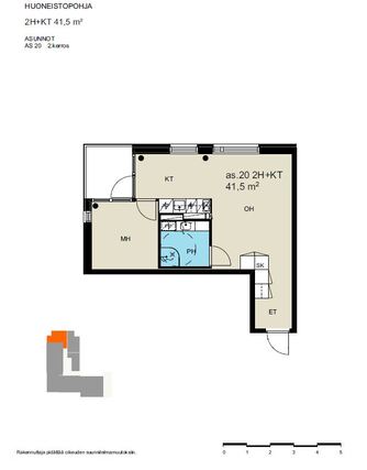 Rental Jyväskylä  2 rooms Julkisivu