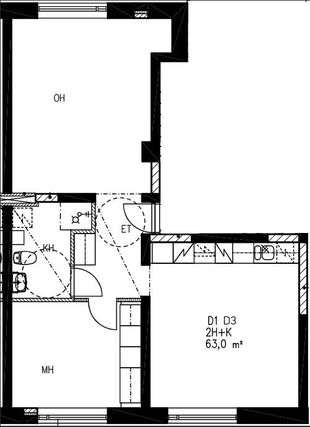 Rental Helsinki Roihuvuori 2 rooms