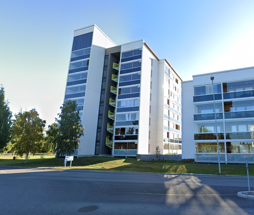 Vuokra-asunto Oulu Linnanmaa Yksiö Talo lännestä