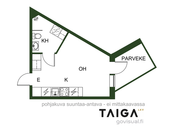 Vuokra-asunto Rovaniemi Keskusta Yksiö