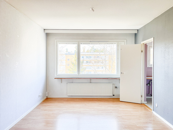 Vuokra-asunto Espoo Karakallio Yksiö Hissitalon 4. kerroksen valoisa koti hyvällä sijainnilla