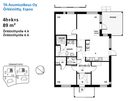 Asumisoikeusasunto Espoo Kalajärvi 4 huonetta