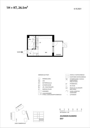 Vuokra-asunto Espoo  Yksiö -