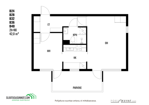 Rental Jyväskylä Kypärämäki 2 rooms