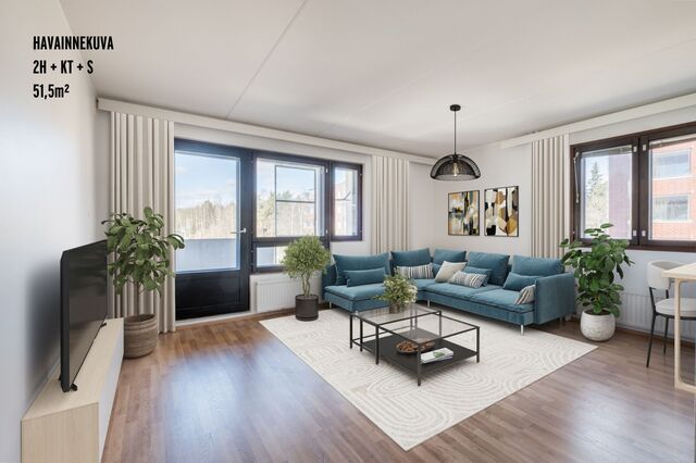 Rental Espoo  2 rooms Virtuaalistailaus