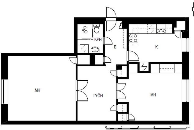 Rental Joensuu Niinivaara 2 rooms Kampanja