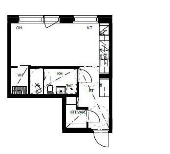Rental Vantaa Tikkurila 1 room