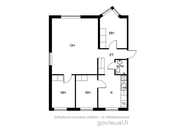 Vuokra-asunto Tampere Tammela 4 huonetta