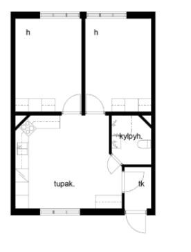 Rental Pori Musa 2 rooms Avokeittiö