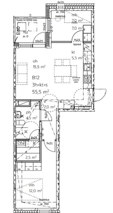 Rental Oulu Metsokangas 3 rooms