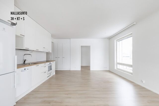 Rental Turku Kirstinpuisto 3 rooms Olohuone