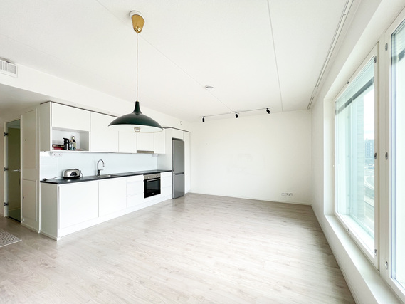 Rental Helsinki Postipuisto 2 rooms Upea ja valoisa kolmannen kerroksen koti!
