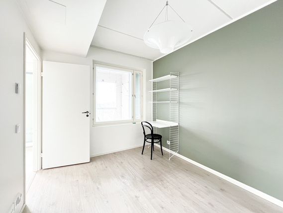 Rental Helsinki Postipuisto 2 rooms Upea ja valoisa kolmannen kerroksen koti!