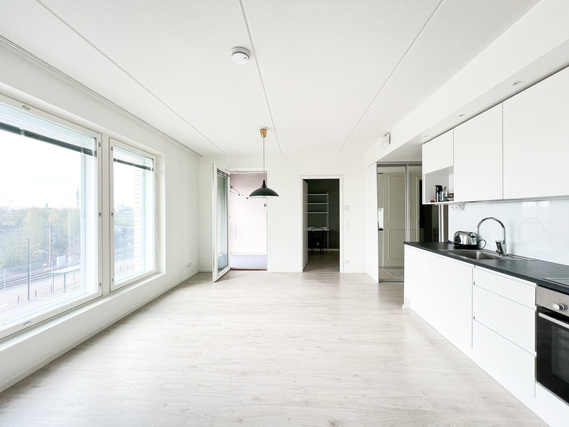 Rental Helsinki Postipuisto 2 rooms Upea ja valoisa kolmannen kerroksen koti!