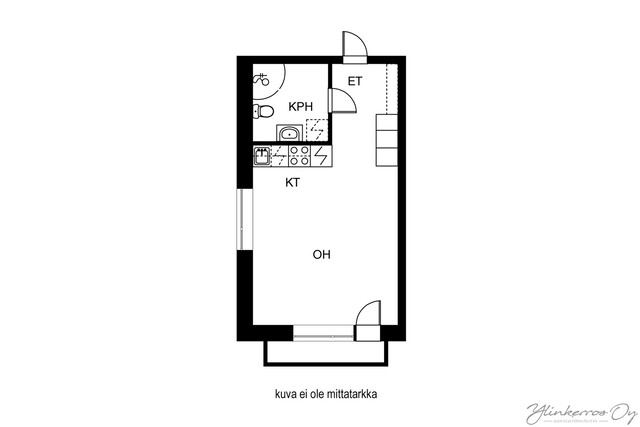 Rental Helsinki  1 room Yleiskuva