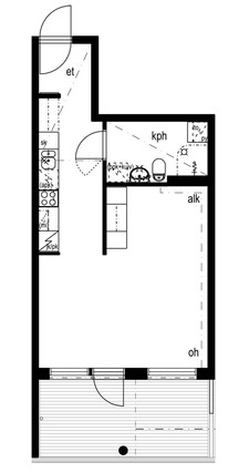Right of occupancy apartment Helsinki Vuosaari 1 room