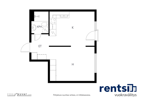 Rental Jyväskylä Kangaslampi 1 room