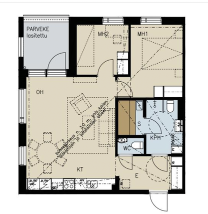 Rental Vantaa Kivistö 3 rooms