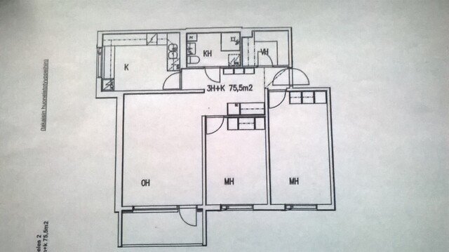 Rental Jyväskylä Pupuhuhta 3 rooms Yleiskuva
