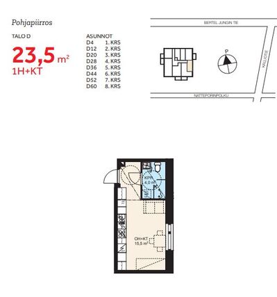 Rental Oulu Tuira 1 room
