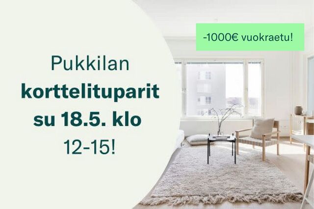 Vuokra-asunto Turku Pukkila Yksiö