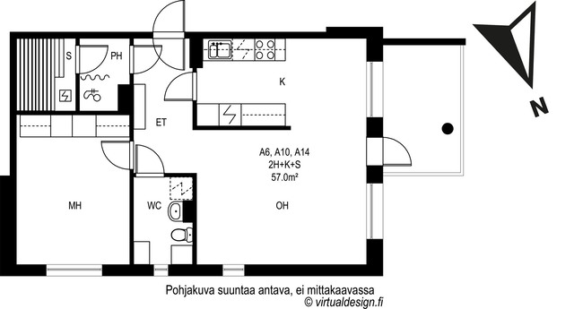 Vuokra-asunto Vaasa Teeriniemi Kaksio