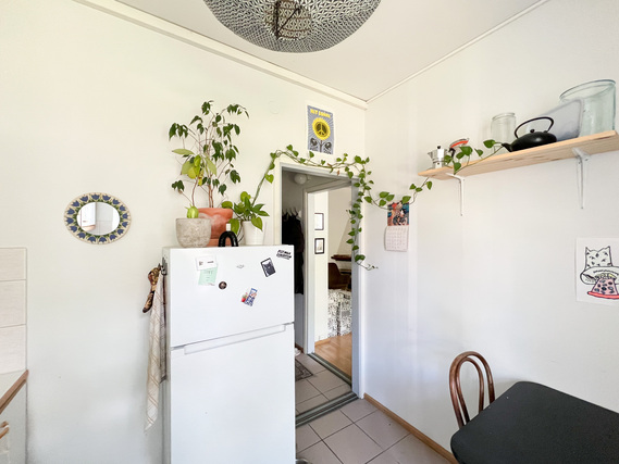 Rental Tampere Amuri 2 rooms Ihastuttava asunto, jossa keittiöön mahtuu ruokapöytä