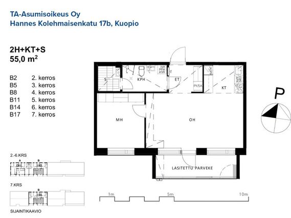 Right of occupancy apartment Kuopio Hatsala 2 rooms
