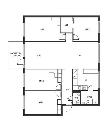 Rental Helsinki Siltamäki 5 +