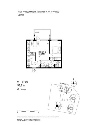 Right of occupancy apartment Joensuu Marjala 2 rooms
