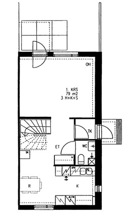 Right of occupancy apartment Espoo Tuomarila 3 rooms