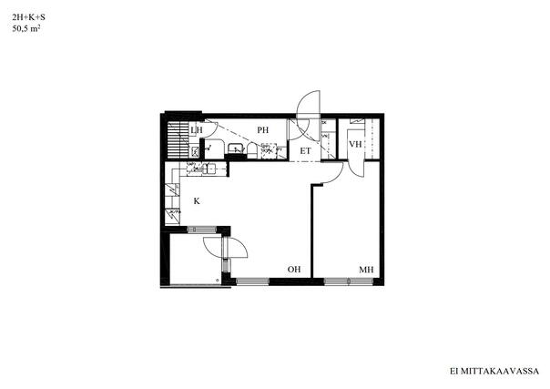 Rental Espoo Leppävaara 2 rooms Pääkuva