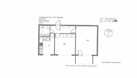 Rental Riihimäki Hirsimäki 2 rooms