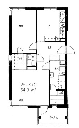 Rental Kerava Jaakkola 2 rooms