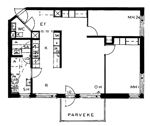 Asumisoikeusasunto Vantaa Länsimäki 3 huonetta