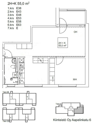 Rental Espoo Matinkylä 2 rooms -
