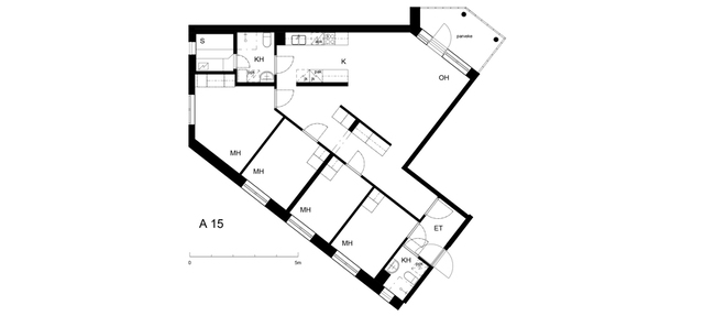 Vuokra-asunto Vantaa Pakkala 5 + A 15  Lähettilääntie 7 A 15