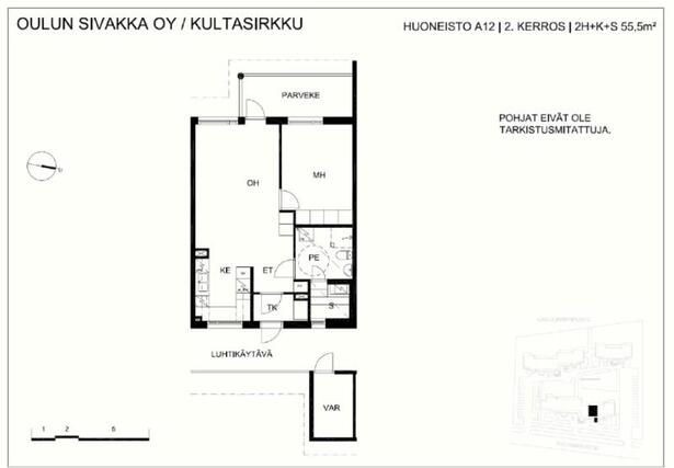 Rental Oulu Kiviniemi 2 rooms