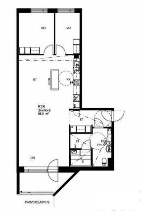 Right of occupancy apartment Helsinki Myllypuro 3 rooms
