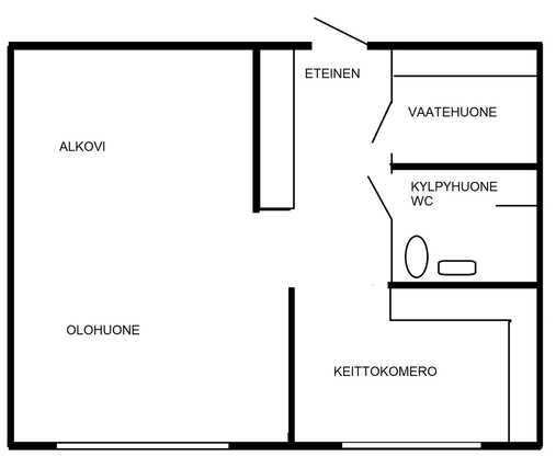 Rental Uusikaupunki Hakametsä 1 room Julkisivu