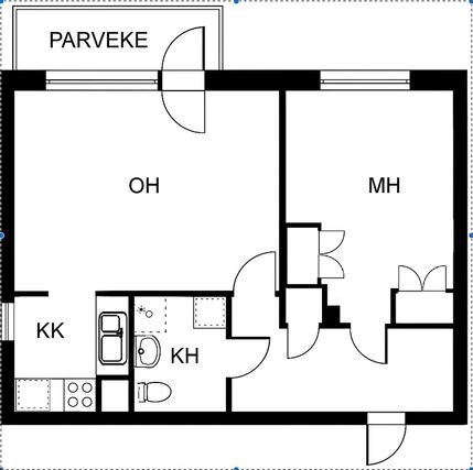 Vuokra-asunto Hyvinkää Parantola Kaksio