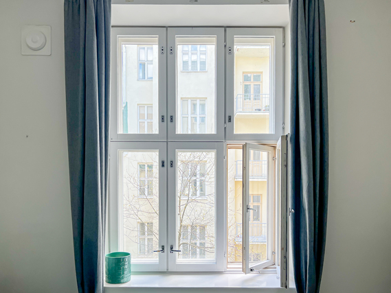 Rental Helsinki Punavuori 1 room Ihastuttava kolmannen kerroksen koti, kahdella parvella!