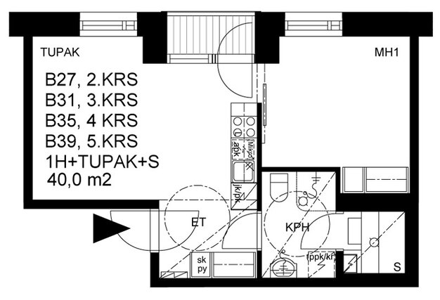Asumisoikeusasunto Espoo Espoon keskus Kaksio