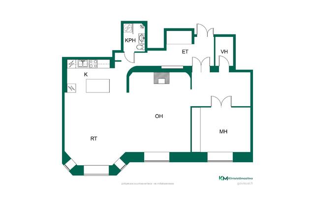 Rental Helsinki Kamppi 2 rooms