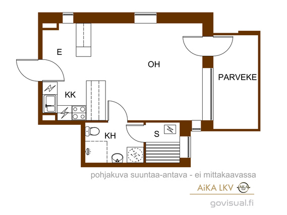 Vuokra-asunto Oulu Peltola Yksiö