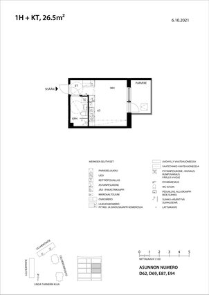 Vuokra-asunto Espoo  Yksiö -