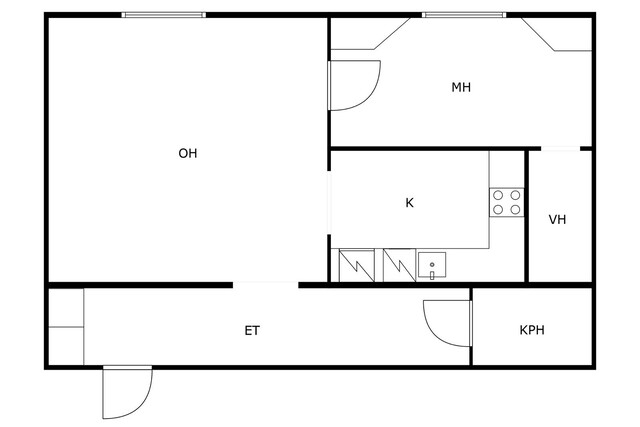 Rental Helsinki Töölö 2 rooms Talo Hesperianpuistosta kuvattuna